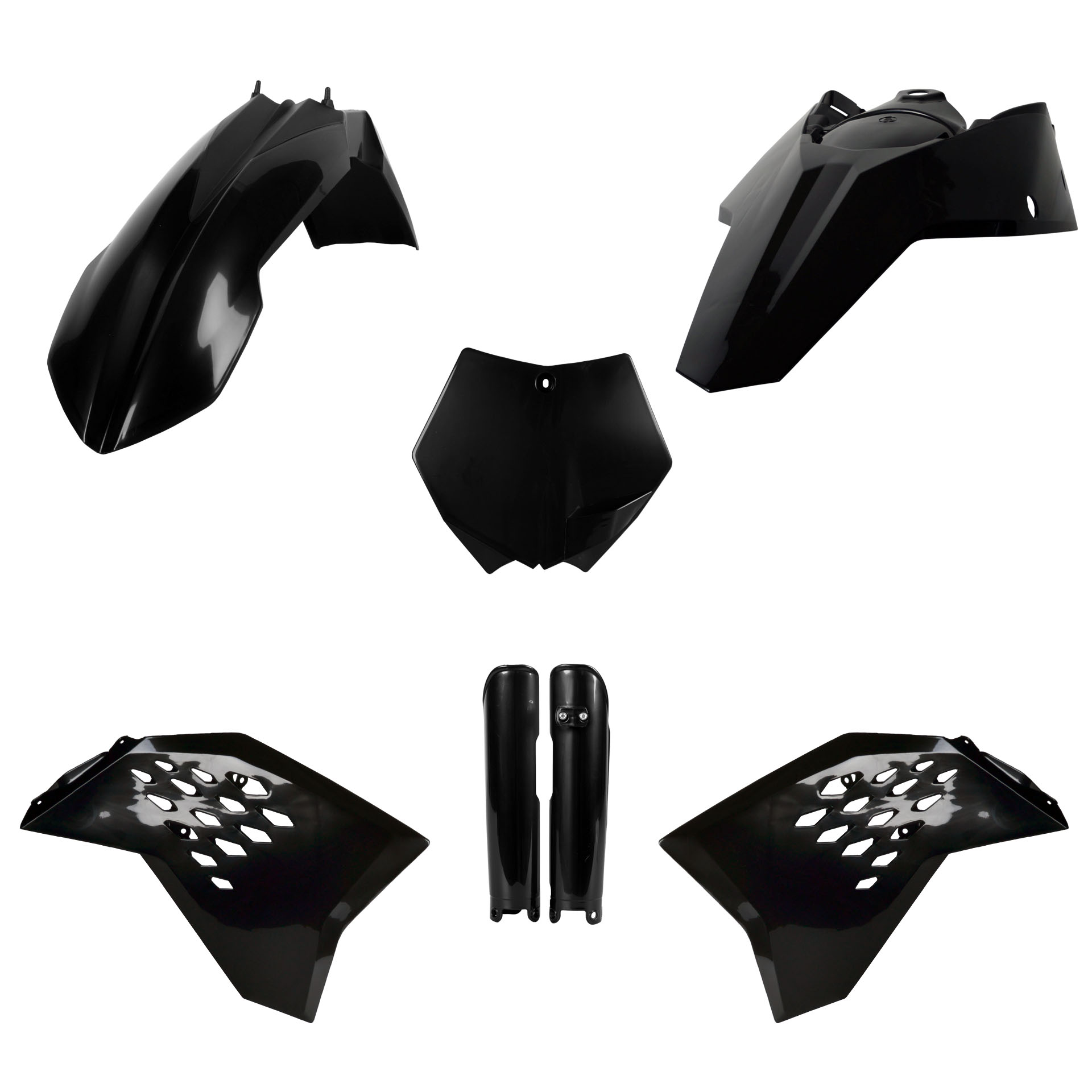 Plastic body kit POLISPORT 91440 Crni