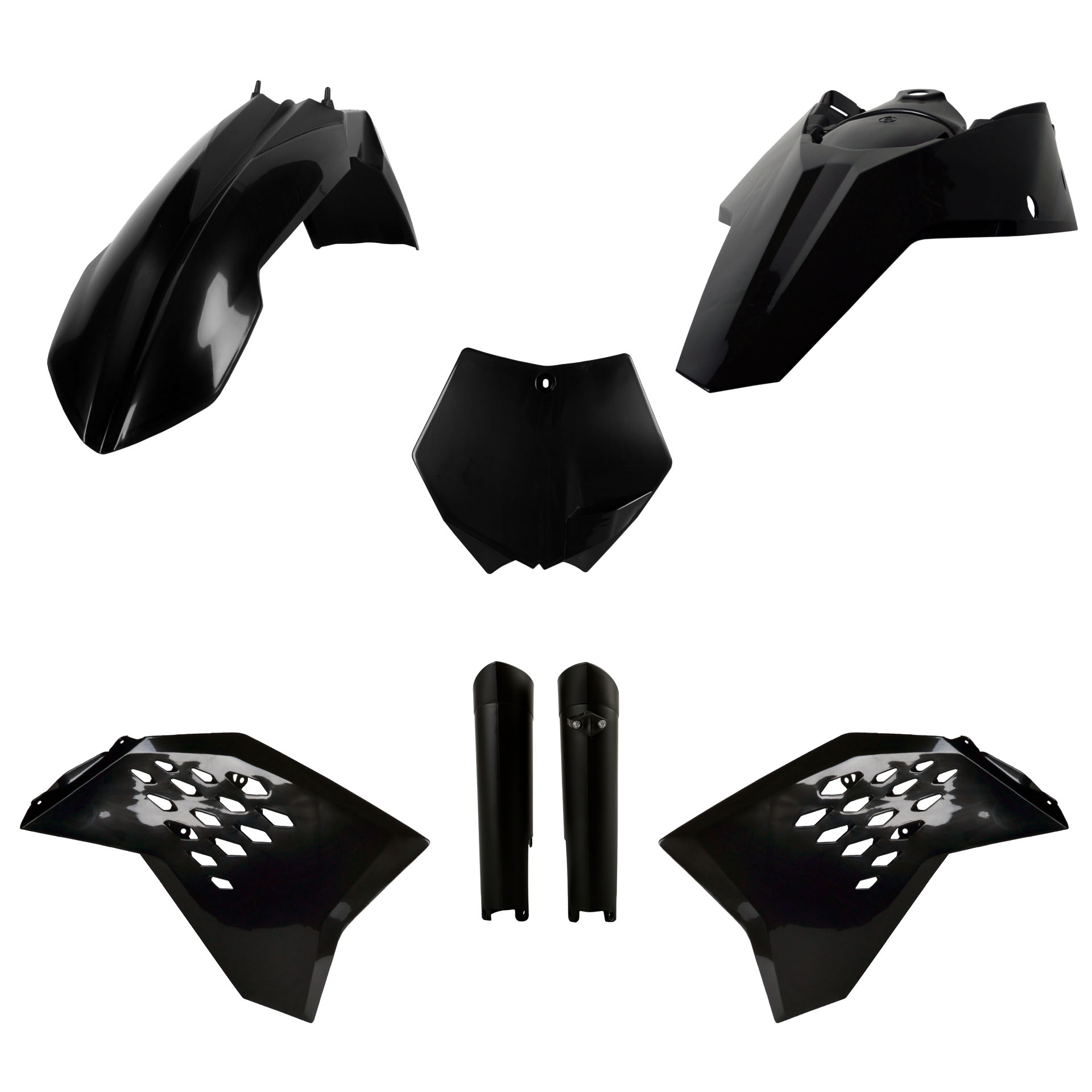 Plastic body kit POLISPORT 91441 Crni