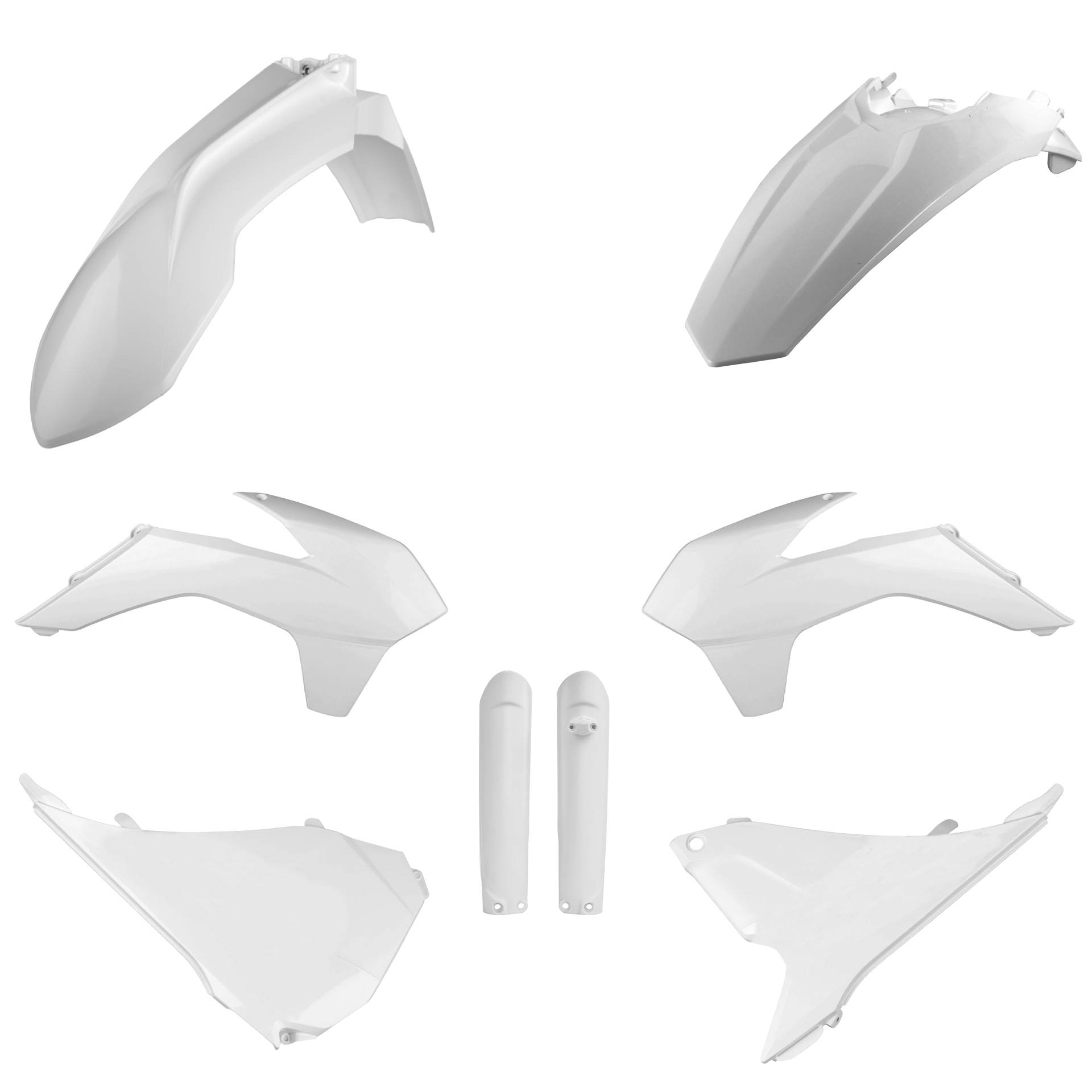 Plastic body kit POLISPORT 91466 White KTM for KTM XC-W 300 2016