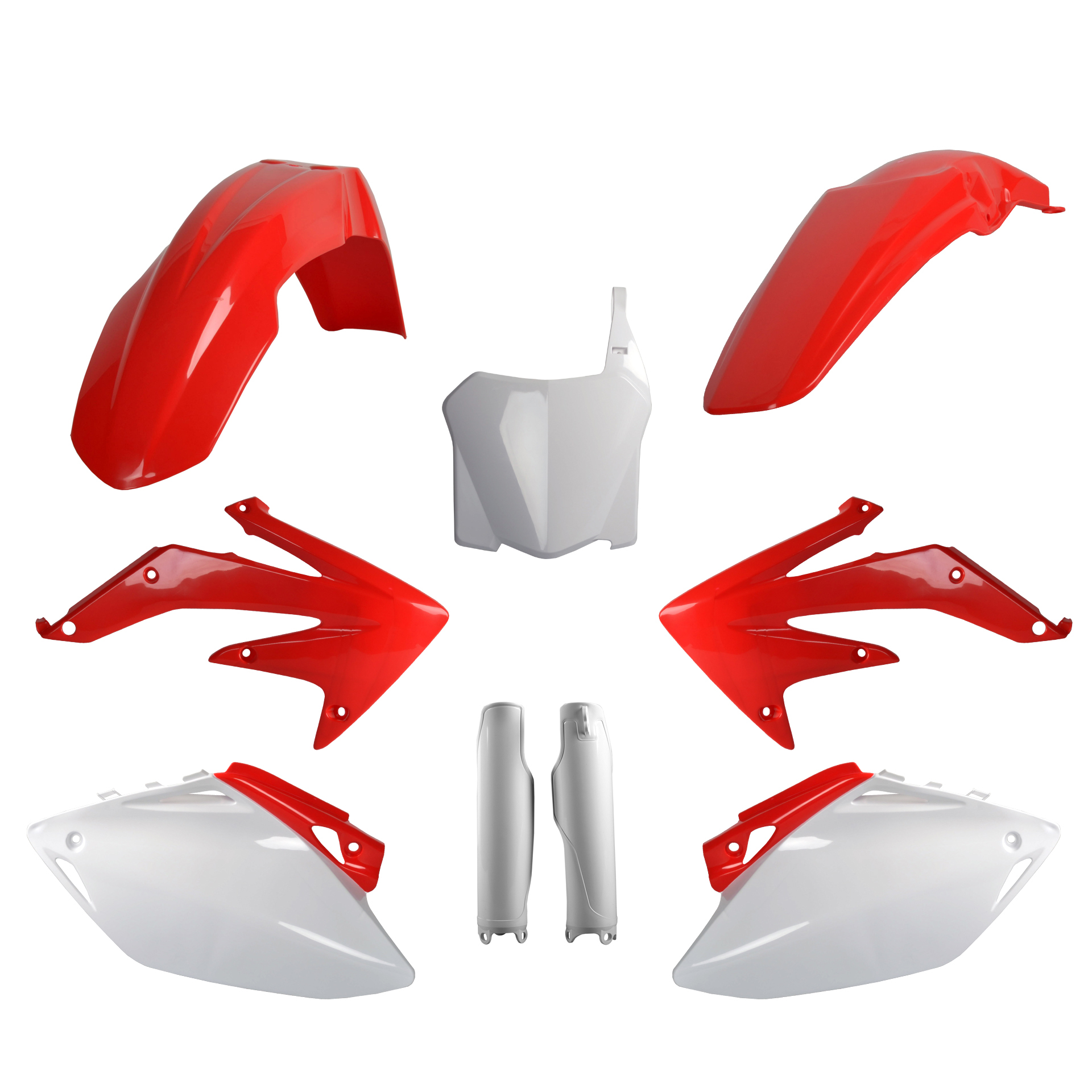 Plastic body kit POLISPORT 91543 OEM Color for HONDA CRF 450 R 2008