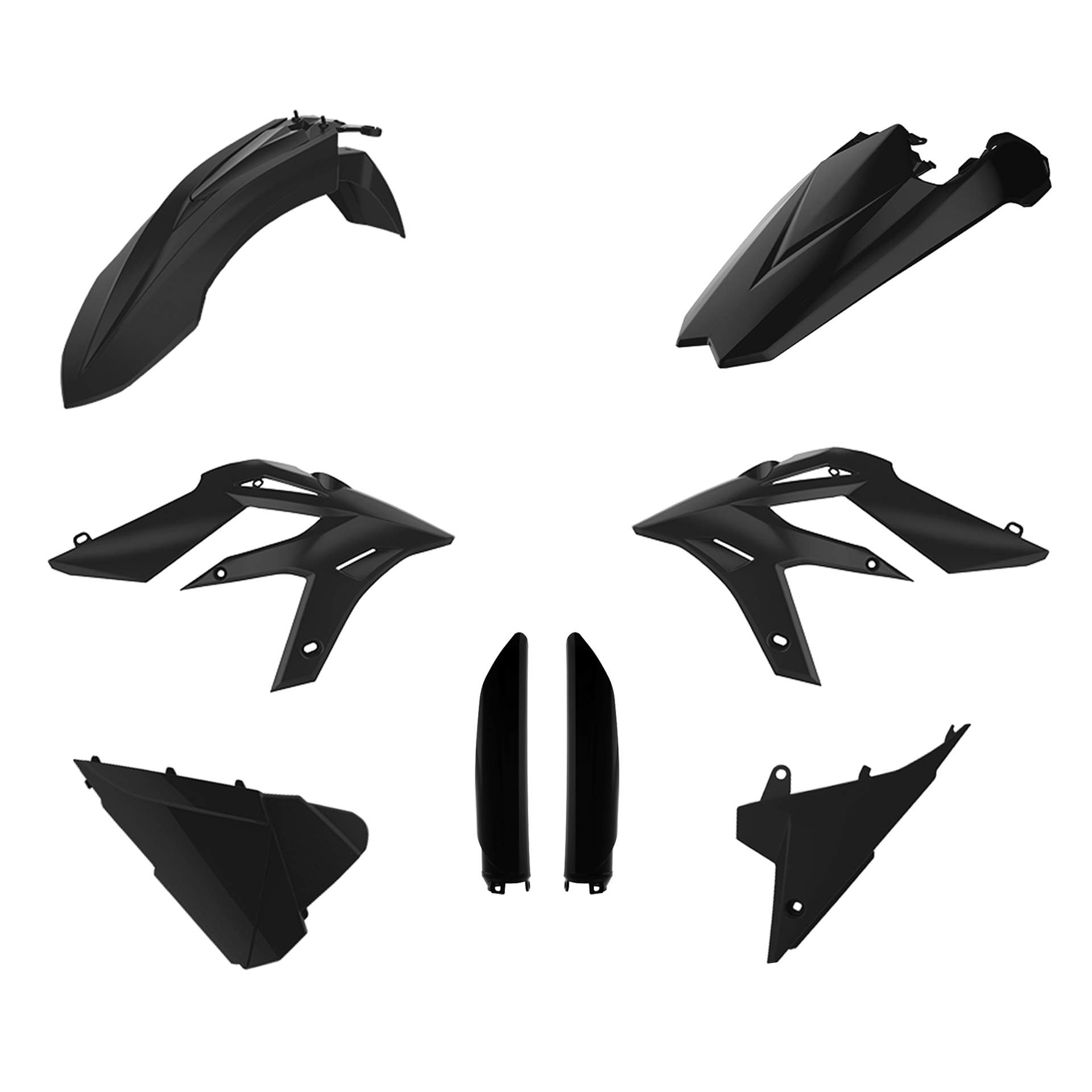 Plastic body kit POLISPORT 91559 Crni for BETA Xtrainer 250 2015-2019, BETA Xtrainer 300 2015-2019