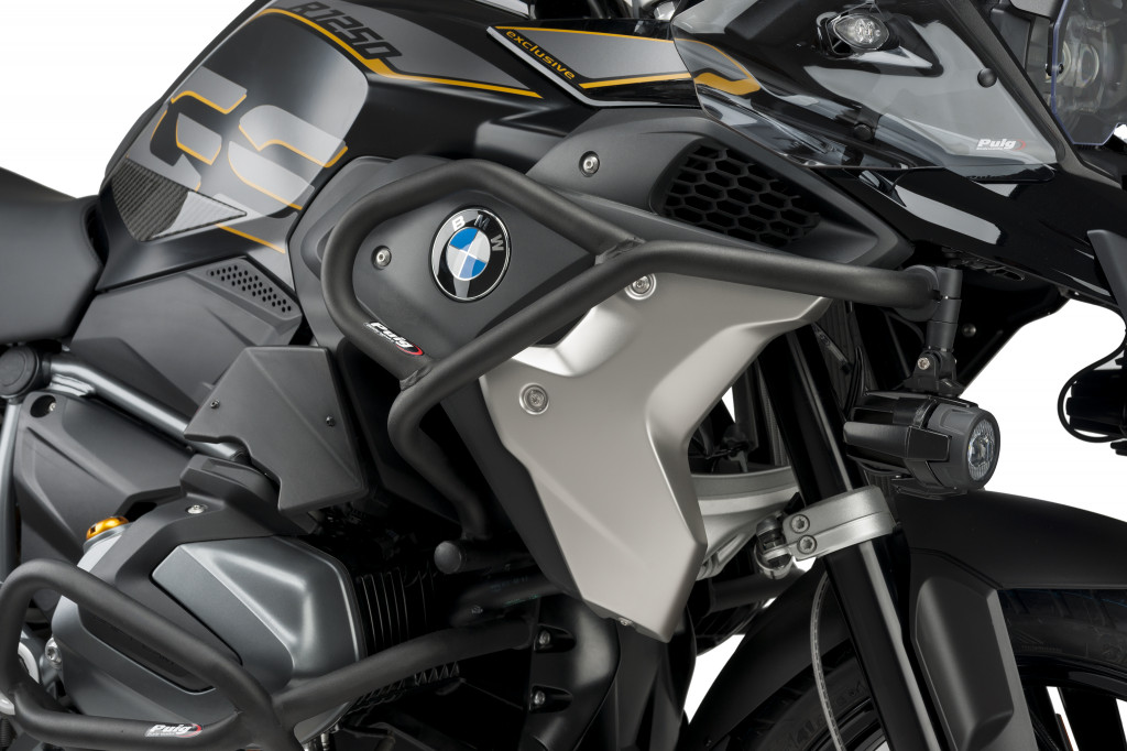 Engine guards PUIG 9461N d 25mm, higher Crni