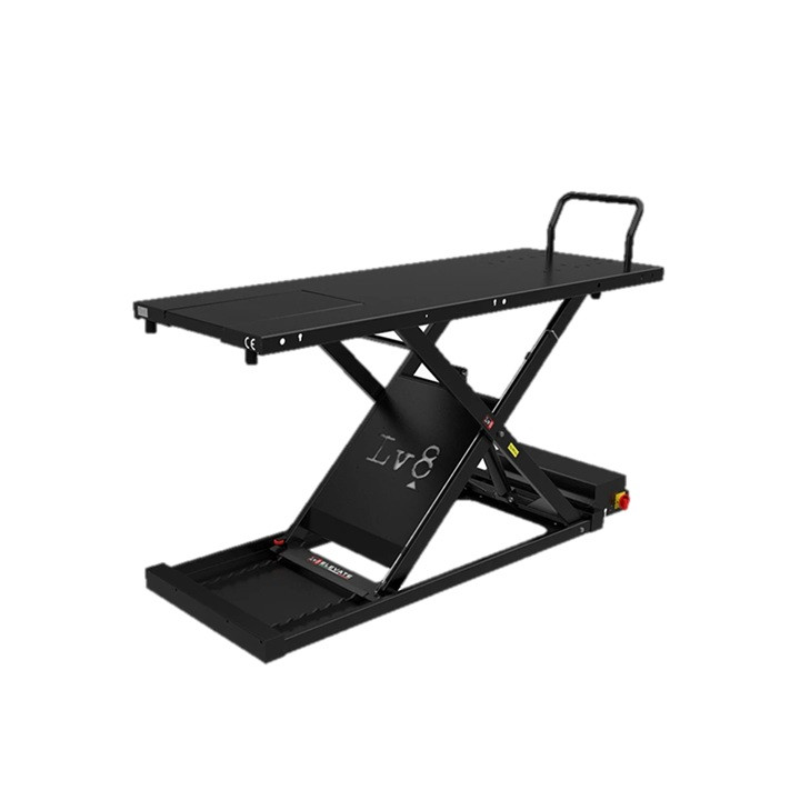 Motorcycle lift LV8 GOLDRAKE 600C FLOOR VERSION EG600CE.BK with electro-hydraulic unit (black RAL 9005)