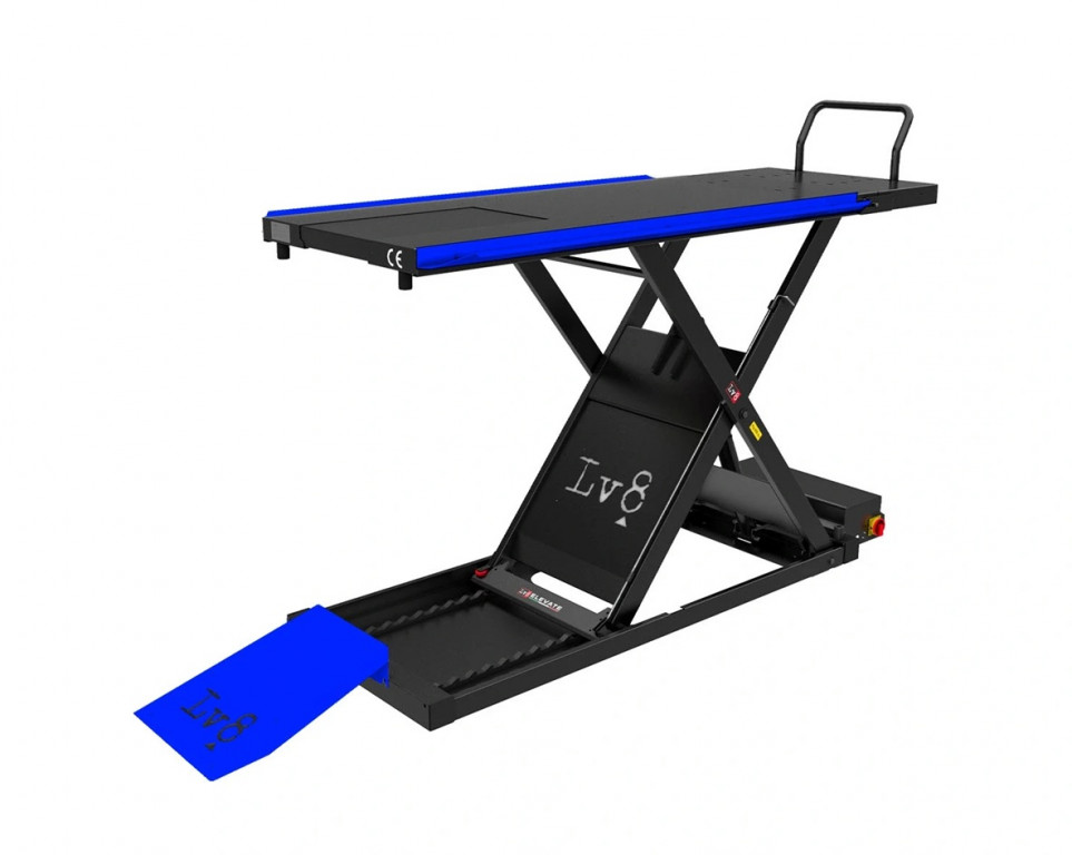 Motorcycle lift LV8 GOLDRAKE 800 EG800HCSE.B with electro-hydraulic unit, split version (blue)