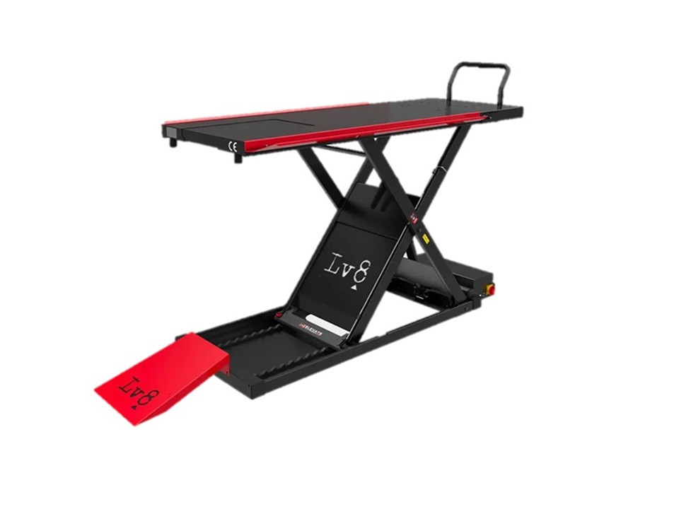 Motorcycle lift LV8 GOLDRAKE 800 EG800HCSE.R with electro-hydraulic unit, split version (red)