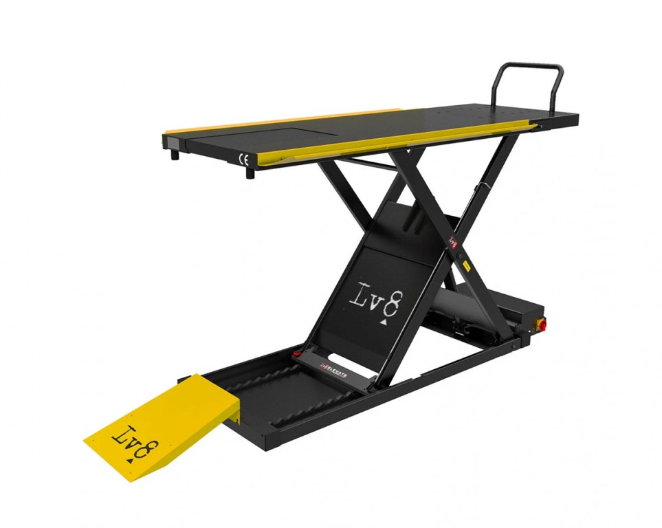 Motorcycle lift LV8 GOLDRAKE 800 EG800HCSE.Y with electro-hydraulic unit, split version (yellow)