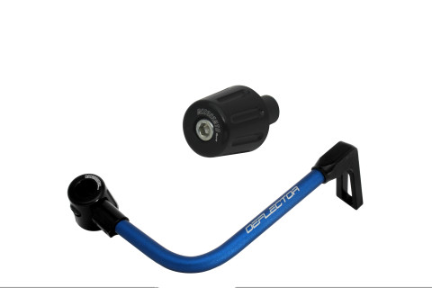 Lever guard in aluminium + left end ACCOSSATO DE004 with blue hose and joint right