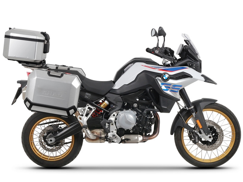 Set aluminijastih kofera sa nosači in pločo SHAD TERRA, 48L stražnji kofer in 36L/47L bočni koferi SHAD BMW F 750 GS/ F 850 GS/ F 850 GS Adventure