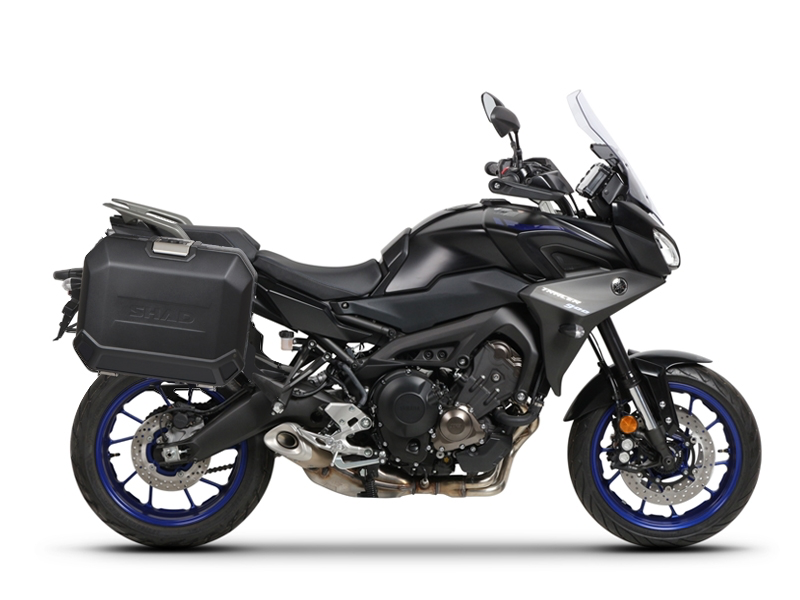 Set bočnih aluminijastih kofera sa nosači 47L SHAD TERRA BLACK SHAD YAMAHA MT-09 Tracer / Tracer 900