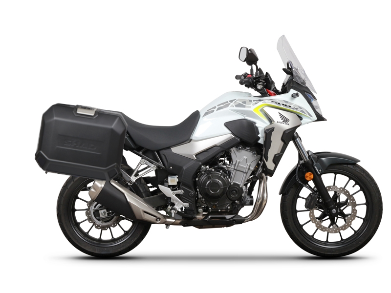Set bočnih aluminijastih kofera sa nosači 47L SHAD TERRA BLACK SHAD HONDA CB 500 X