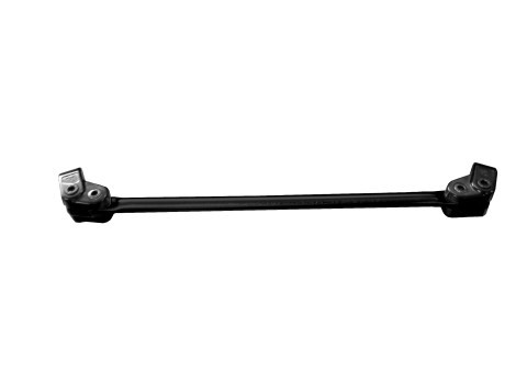 Bar and two-screw clamp kit for handlebar ACCOSSATO A12N diameter 22 mm, lenght 265mm Crni