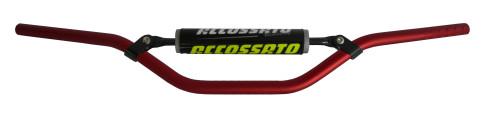 Handlebar ACCOSSATO aluminium, 22 mm crven