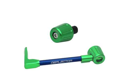 Lever guard in aluminium + right end ACCOSSATO DE005 with blue hose and joint left