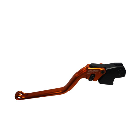 Clutch Lever ACCOSSATO ESB002 fixed CNC-worked aluminium, orange
