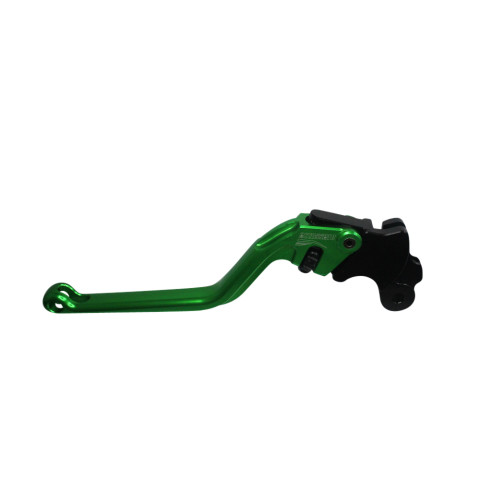 Clutch Lever ACCOSSATO ESM048 fixed CNC-worked aluminium, green