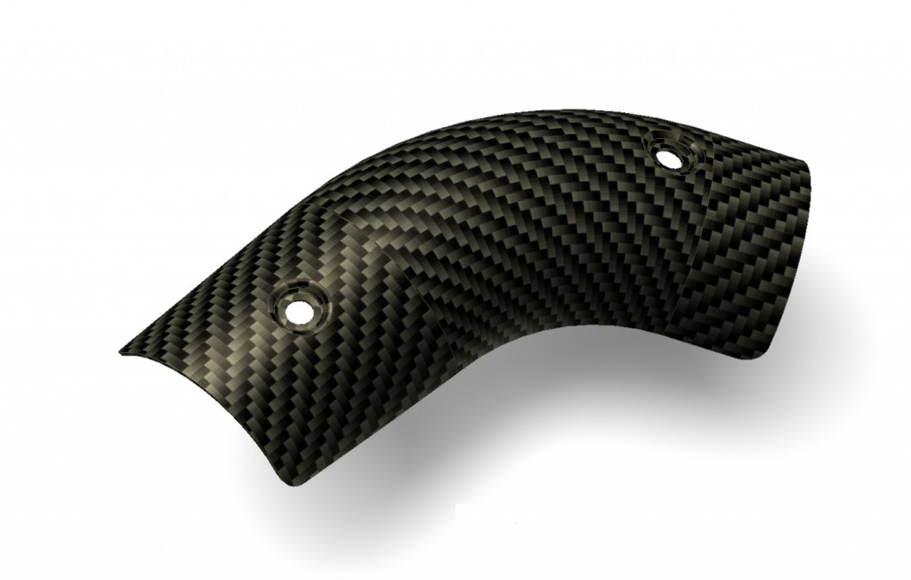 Carbon heat shield MIVV ACC.078.0 for KAWASAKI Ninja 1000 SX 2020-2024