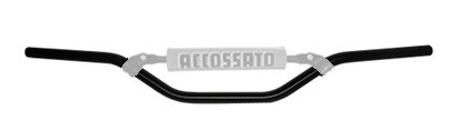 Handlebar ACCOSSATO HB053 Aluminium Made With Constant Diameter - 22 mm Crni