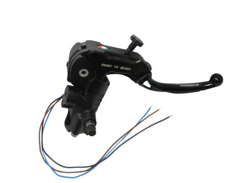 Ready to brake master cylinder ACCOSSATO CY111 14x20 with red folding lever (nut + lever)