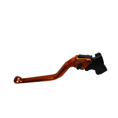 Clutch Lever ACCOSSATO ESD082 fixed CNC-worked aluminium, orange