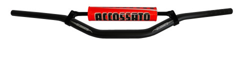 Handlebar ACCOSSATO aluminium, 28.5 mm Crni