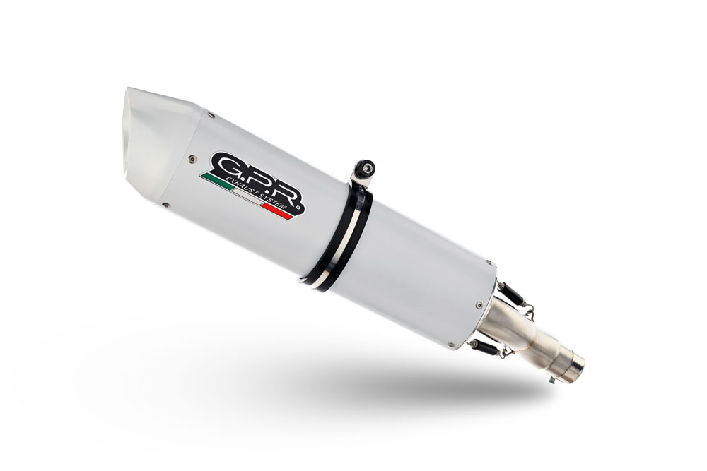 Slip-on exhaust GPR ALBUS CERAMIC CAN.6.1.ALB White glossy