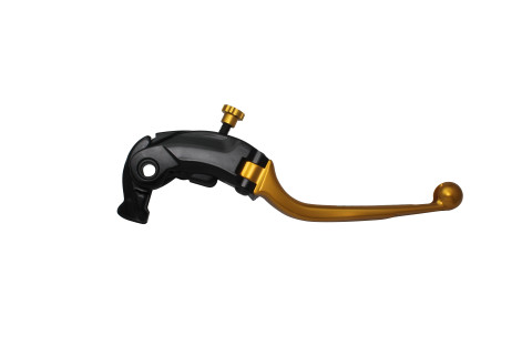 Adjustable folding lever ACCOSSATO LV018 in aluminium for Nissin radial brake master cylinder zlato