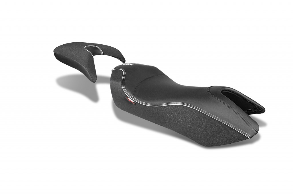 Comfort seat SHAD SHH0I740C black, white seams
