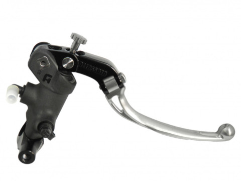 Radial brake master cylinder ACCOSSATO PC008 PRS 19 x 17-18-19 with folding lever,silver