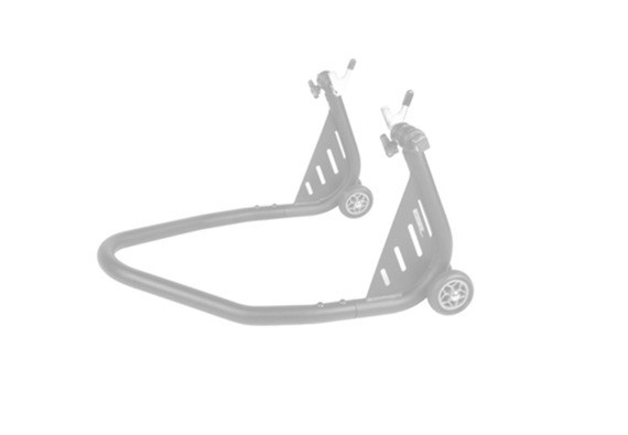 Rear Disassembled Stand ACCOSSATO AV002 in aluminium with “V”-shaped bracket
