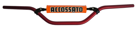 Handlebar ACCOSSATO aluminium, 22 mm crven