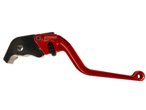 Brake lever ACCOSSATO EDR019 fixed CNC-worked aluminium, red