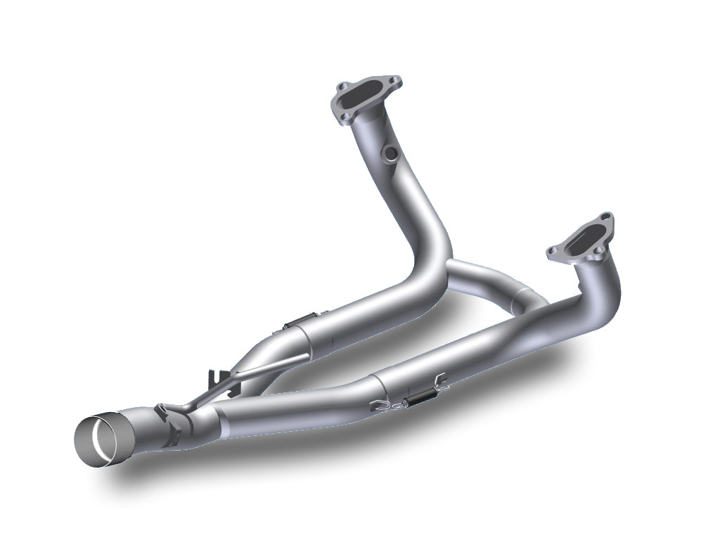 No-kat pipe MIVV B.034.C1 for BMW R 1250 GS 2019-2023, BMW R 1250 GS Adventure 2019-2023