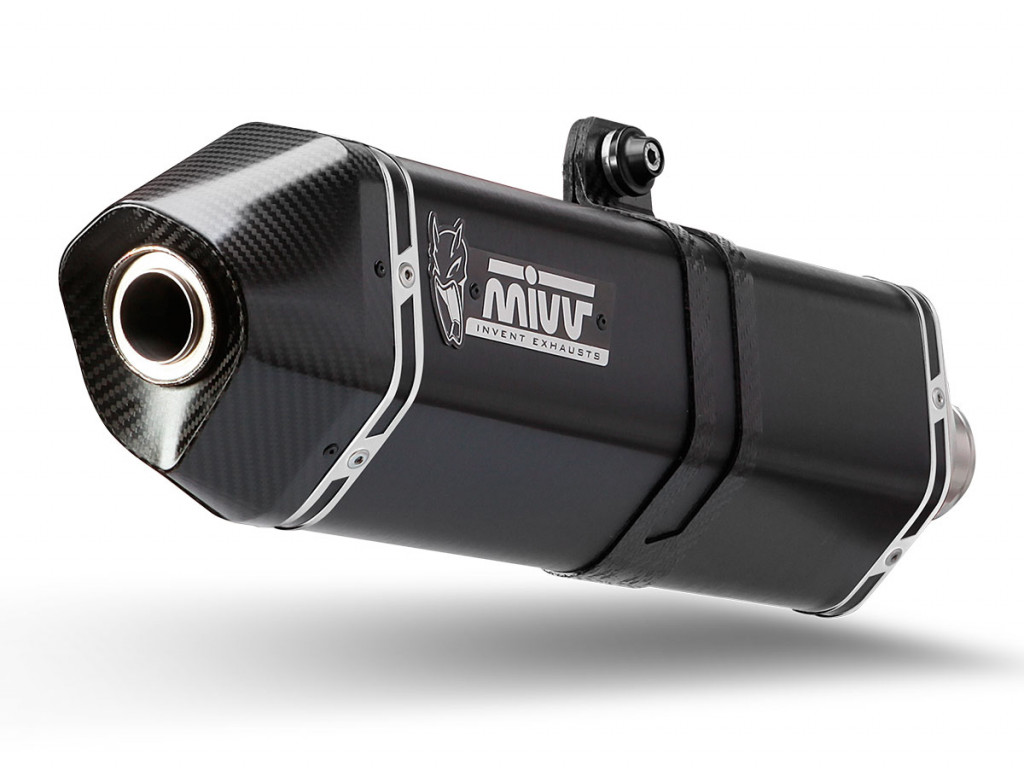 Silencer MIVV SPEED EDGE B.034.LRB Steel black for BMW R 1250 GS 2019-2023, BMW R 1250 GS Adventure 2019-2023