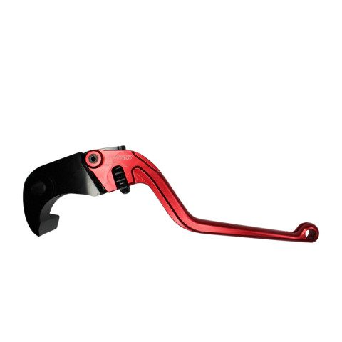 Brake lever ACCOSSATO EDF022 fixed CNC-worked aluminium, red