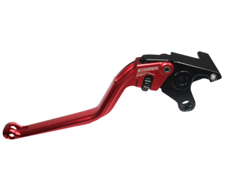 Clutch Lever ACCOSSATO ESS031 fixed CNC-worked aluminium, red