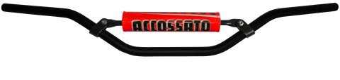 Handlebar ACCOSSATO aluminium, 22 mm Crni