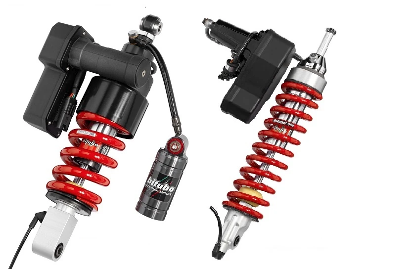 Kit front and rear monoshock BITUBO VKU for WP ESA OEM provided with springs, remote reservoir adj. Double Compression