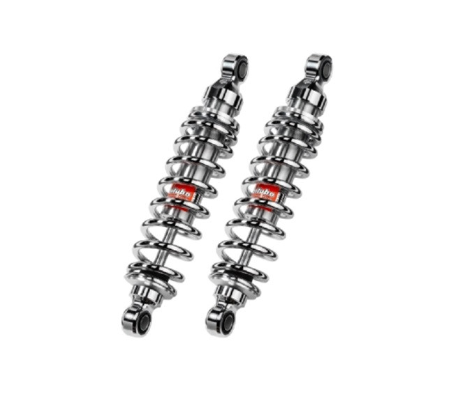 Rear twinshock BITUBO WMB0 with adjustable spring preload chromed spring