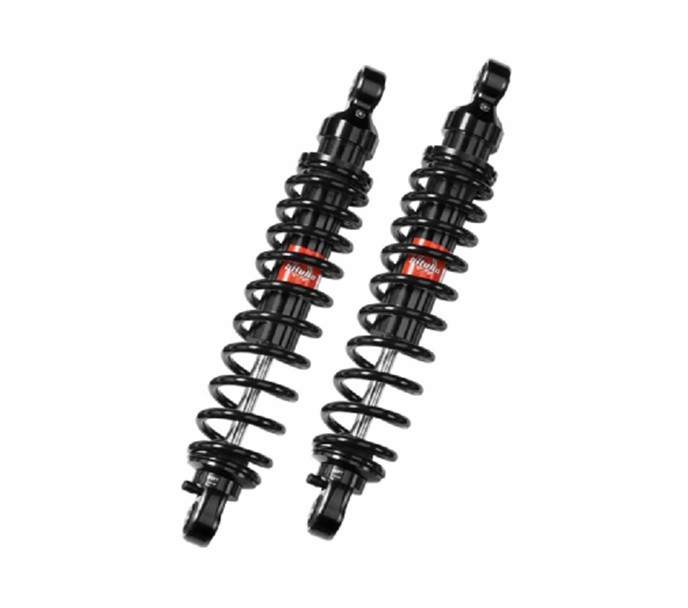 Rear twinshock BITUBO WME0 with adjustable spring preload and rebound black spring