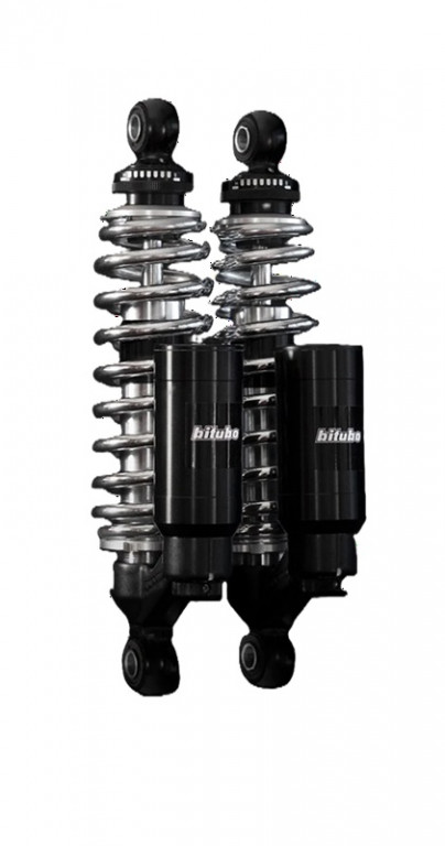 Twinshock BITUBO WMT0 adjustable: spring preload, rebound, compression, Piggyback tank CHROME EDITION