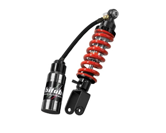 Monoshock BITUBO WZM0 adjustable: spring preload, rebound, compression with remote reservoir red spring