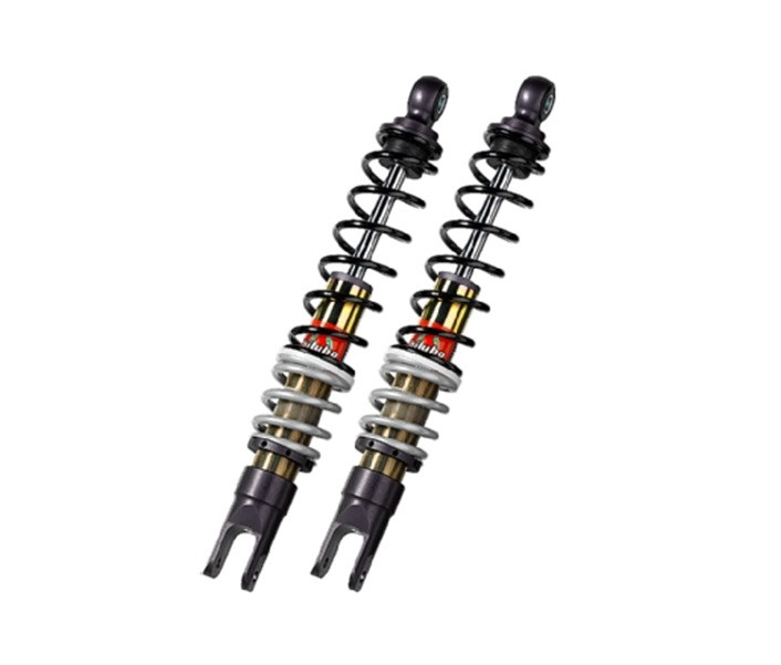 Rear twinshock BITUBO YGB0 adjustable: spring preload Black spring