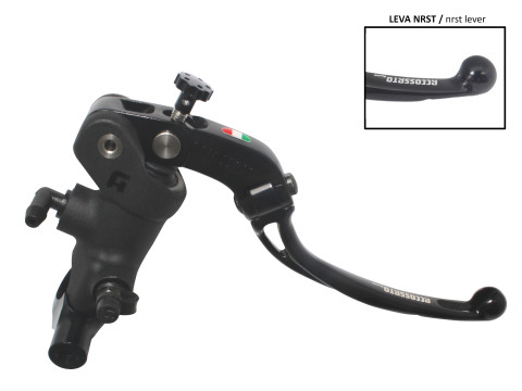 Radial brake master cylinder ACCOSSATO PC014 19 x 20 with folding lever,black