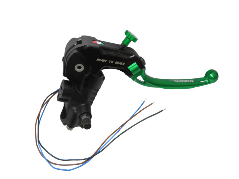 Ready to brake master cylinder ACCOSSATO CY087 19x18 with blue folding lever (nut + lever)