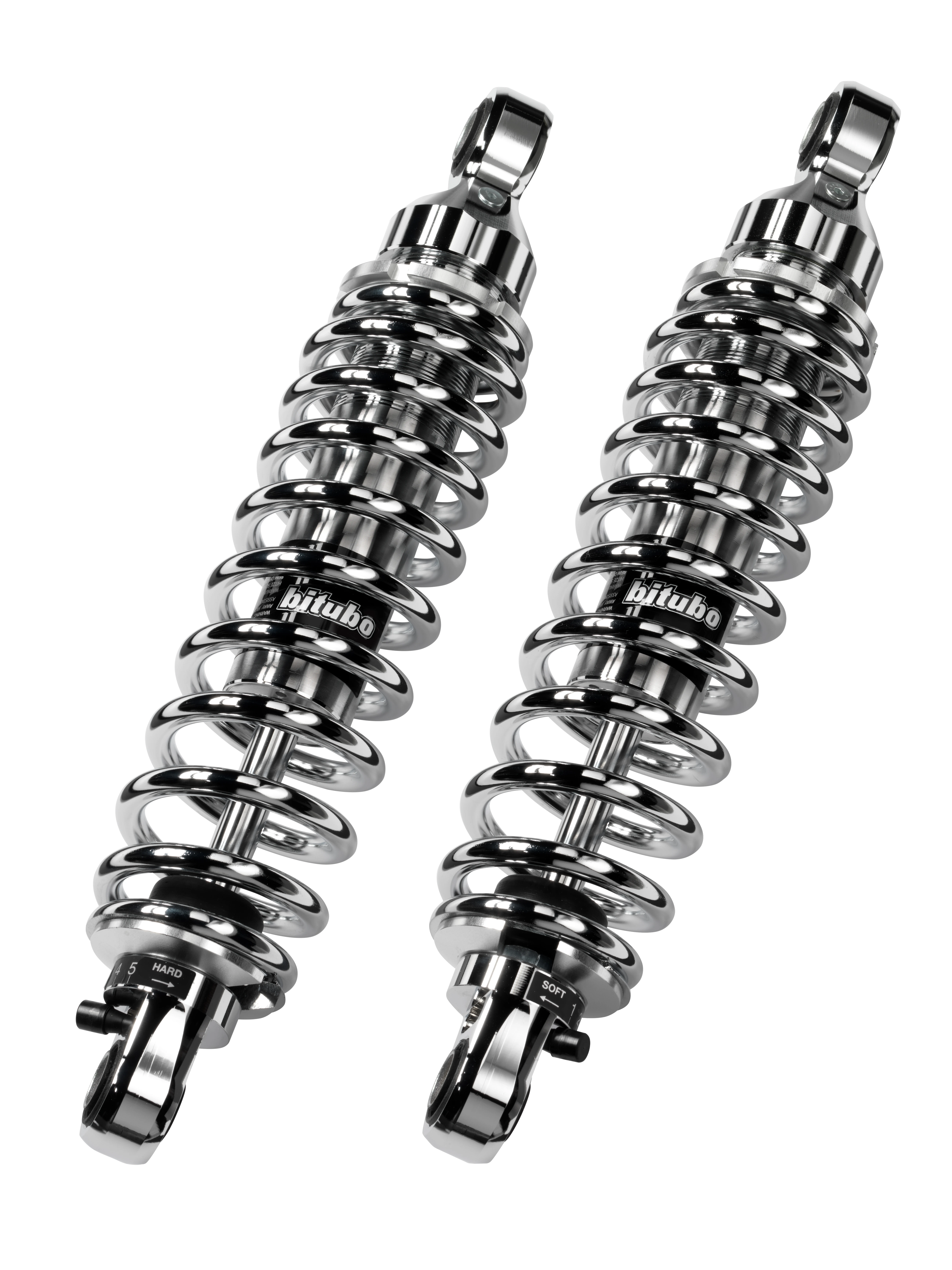 Rear twinshock BITUBO adjustable: spring preload, rebound CHROME EDITION