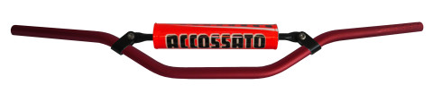Handlebar ACCOSSATO aluminium, 22 mm crven