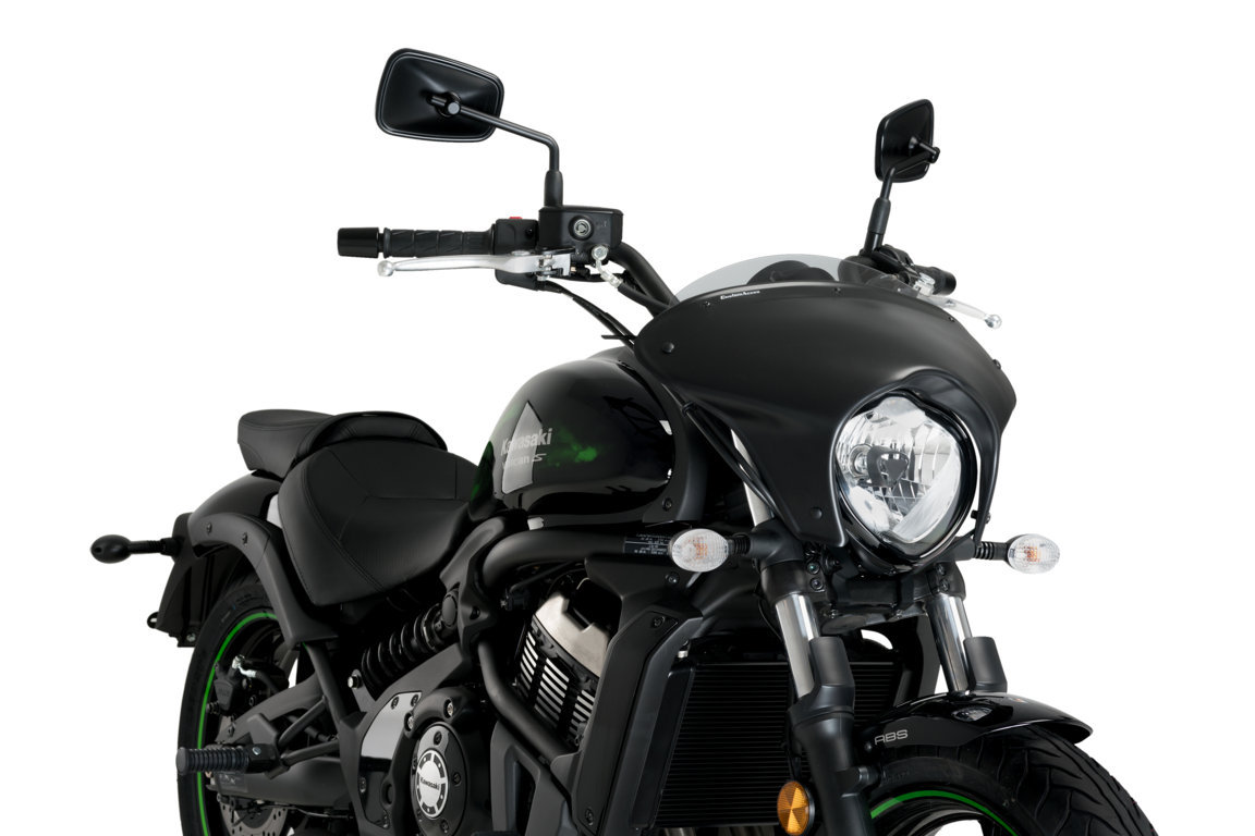 Windscreen PUIG BATWING SML 21075H smoke short for KAWASAKI Vulcan S 650 2015-2025