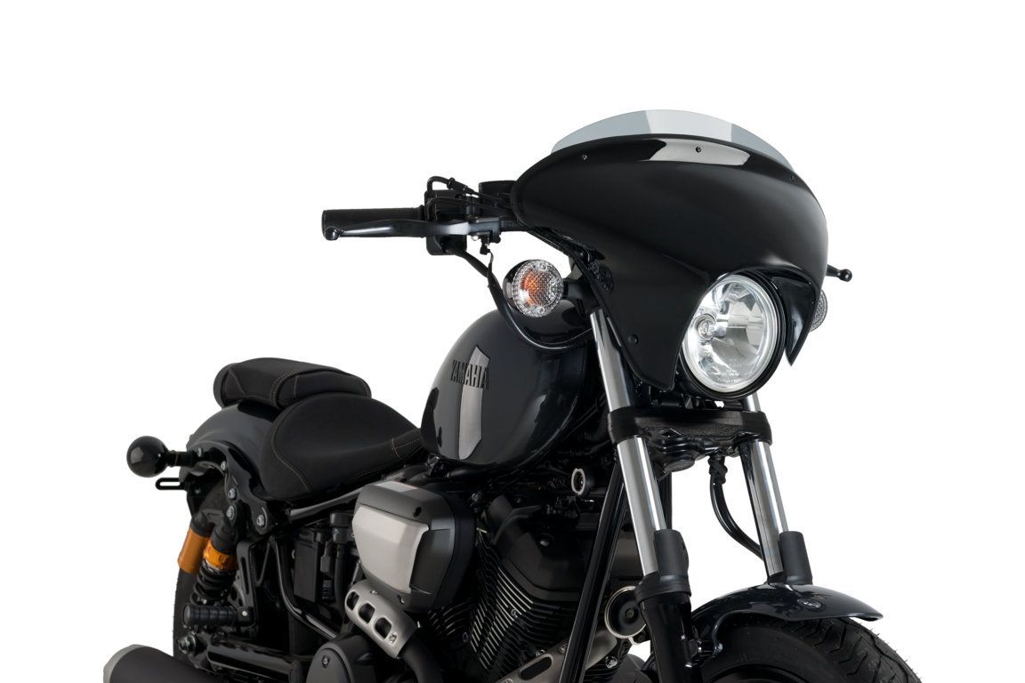 Windscreen PUIG BATWING SML 21077H smoke short for YAMAHA XV 950 R 2014-2021