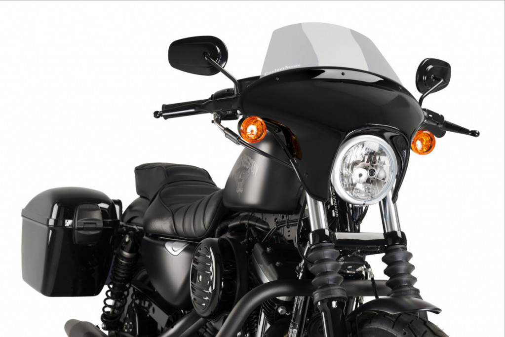 Windscreen PUIG BATWING SML 21054H smoke long for HARLEY DAVIDSON XL 883 Sportster 2009-2020, HARLEY DAVIDSON XL 883 N Sportster Iron 2009-2020