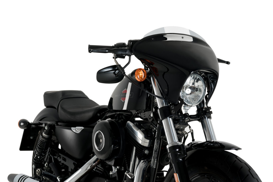 Windscreen PUIG BATWING SML 21055H smoke short for HARLEY DAVIDSON XL 1200 XS Sportster Forty-Eight Special 2018-2020